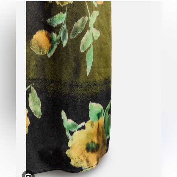 ZARA FLORAL PRINT MIDI  SKIRT - Picture 11 of 12